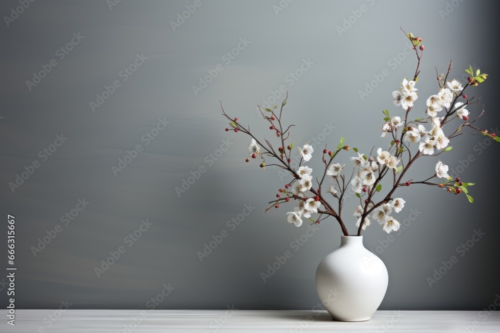 white vase with flowers white vase with flowers