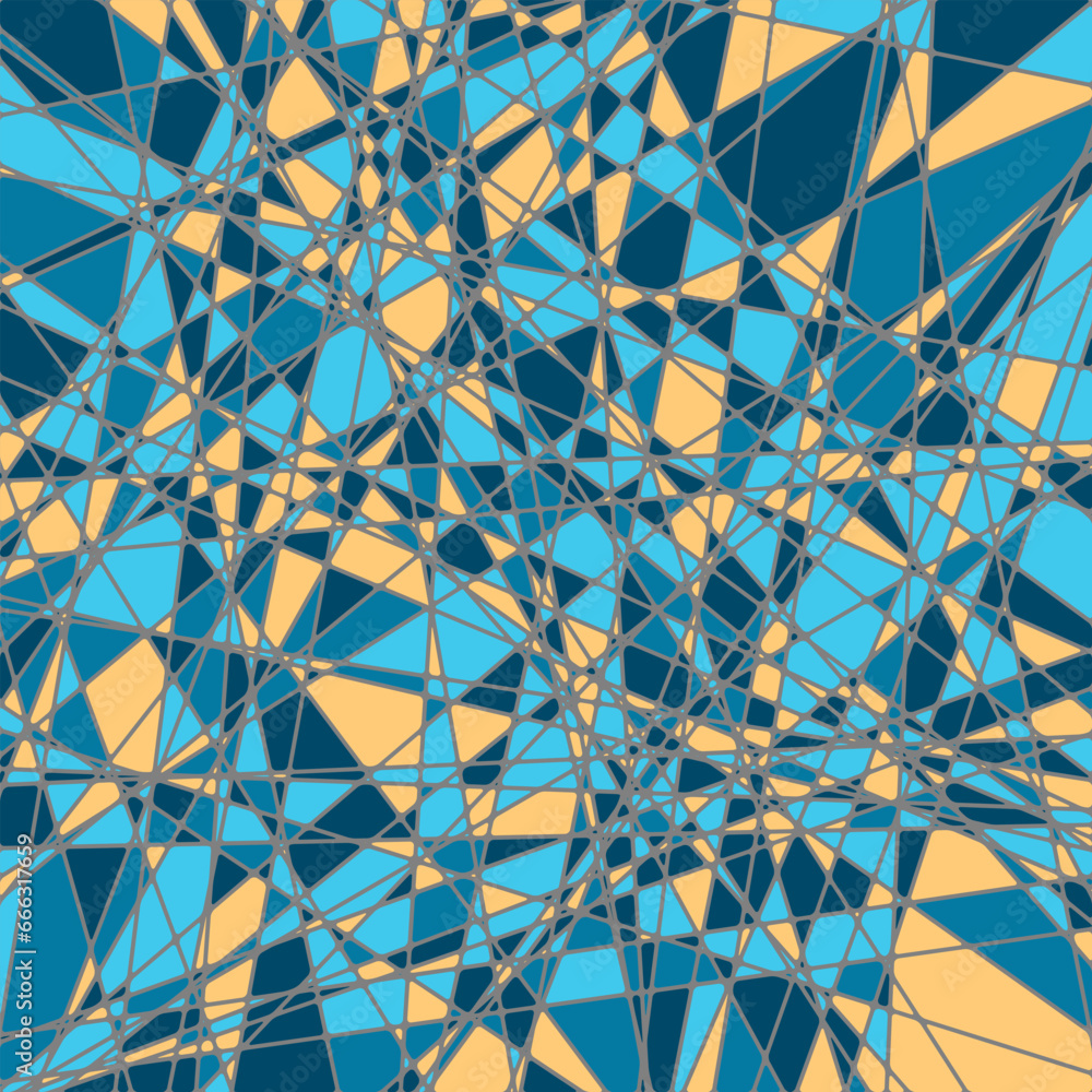 Fototapeta premium Rough, irregular texture composed of blue grunge element. distressed grunge pattern . Abstract vector illustration. Glass . Vector Format