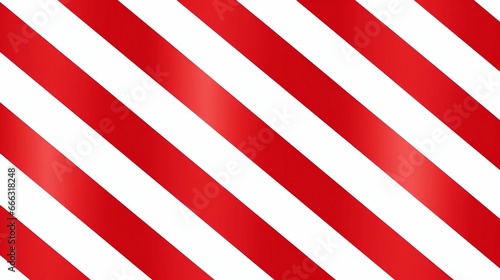 Bold, diagonal candy cane stripes in vibrant red and white