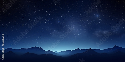 starry night sky Generative Ai