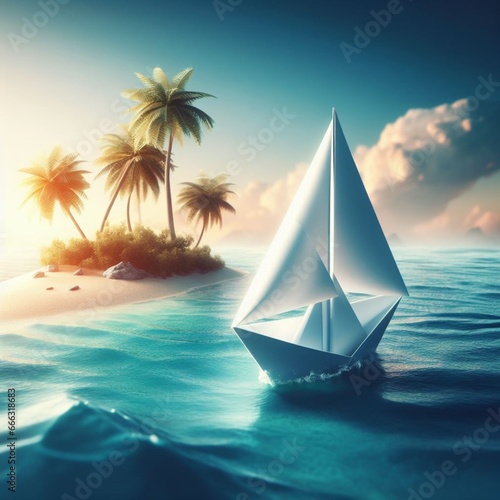 sailing boat on the sea