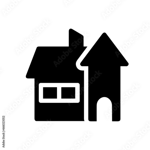 Home homepage icon symbol vector image. Illustration of the house real estate graphic property design image