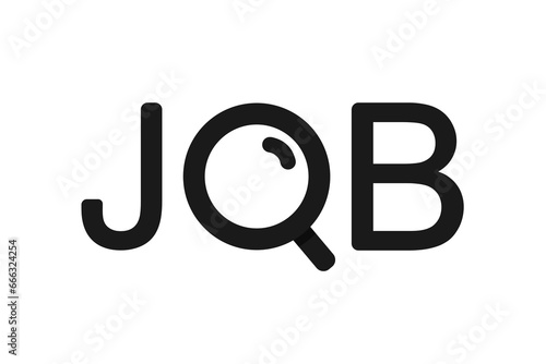 Search job symbol. Illustration vector