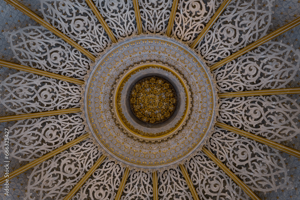 Detalles del techo interior de algún palacio de Sintra