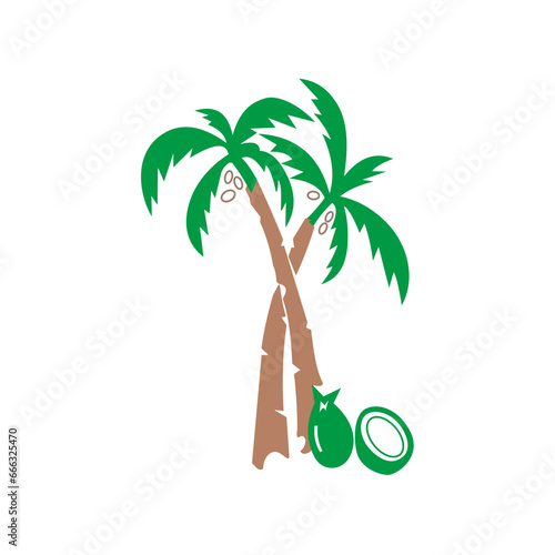 Make a Professional Coconut Trees Vector