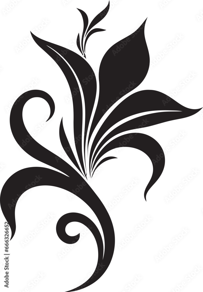 Black Floral Minimalist Black Floral Abstract Black Floral Minimalist Black Floral Abstract