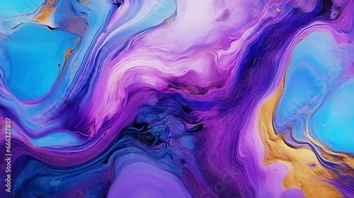 Modern colorful curved background blue purple wave generative ai