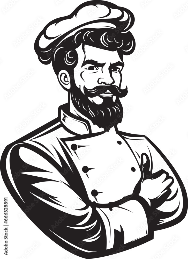 Epicurean Sensations Black Culinary Artistry The Culinary Craftsmanship Chef Vector in Black Epicurean Sensations Black Culinary Artistry The Culinary Craftsmanship Chef Vector in Black