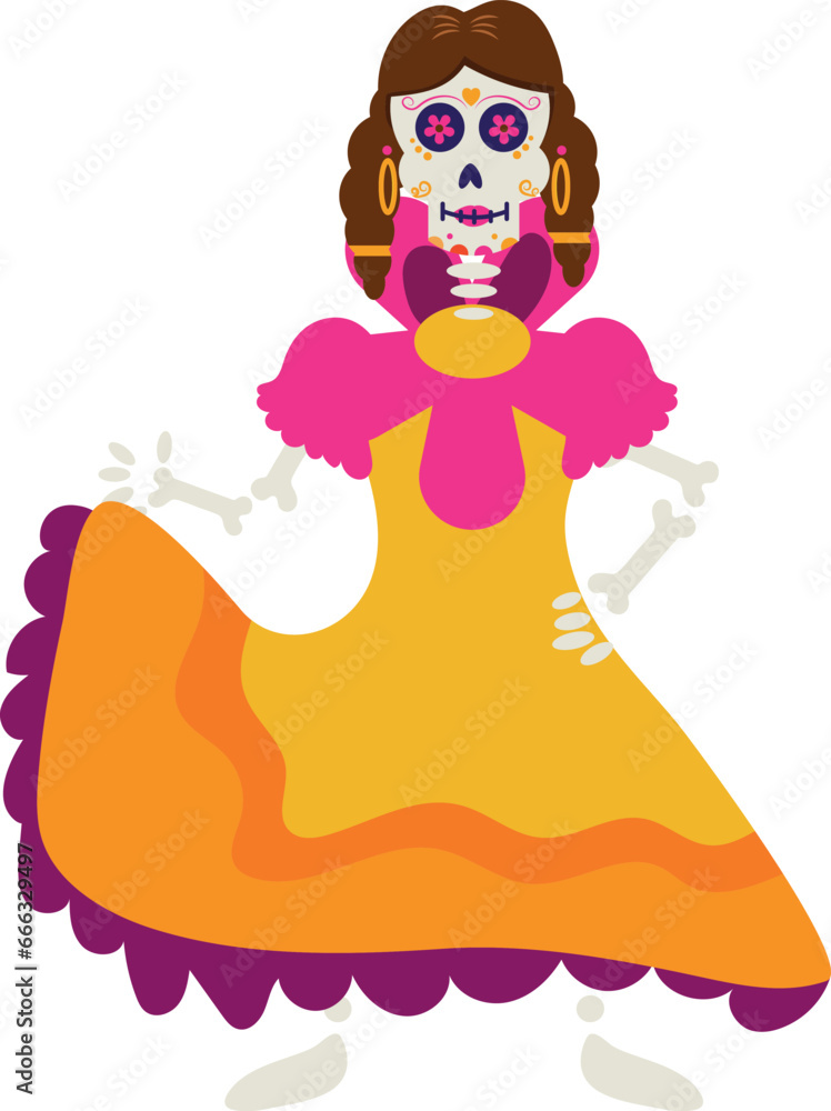 dia de los muertos woman skeleton dia de los muertos woman skeleton