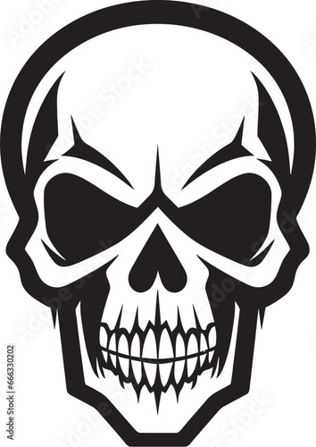 Funky Fusion Urban Swagger in Black Skull Chic Rebellion A Groovy Monochrome Skullhead