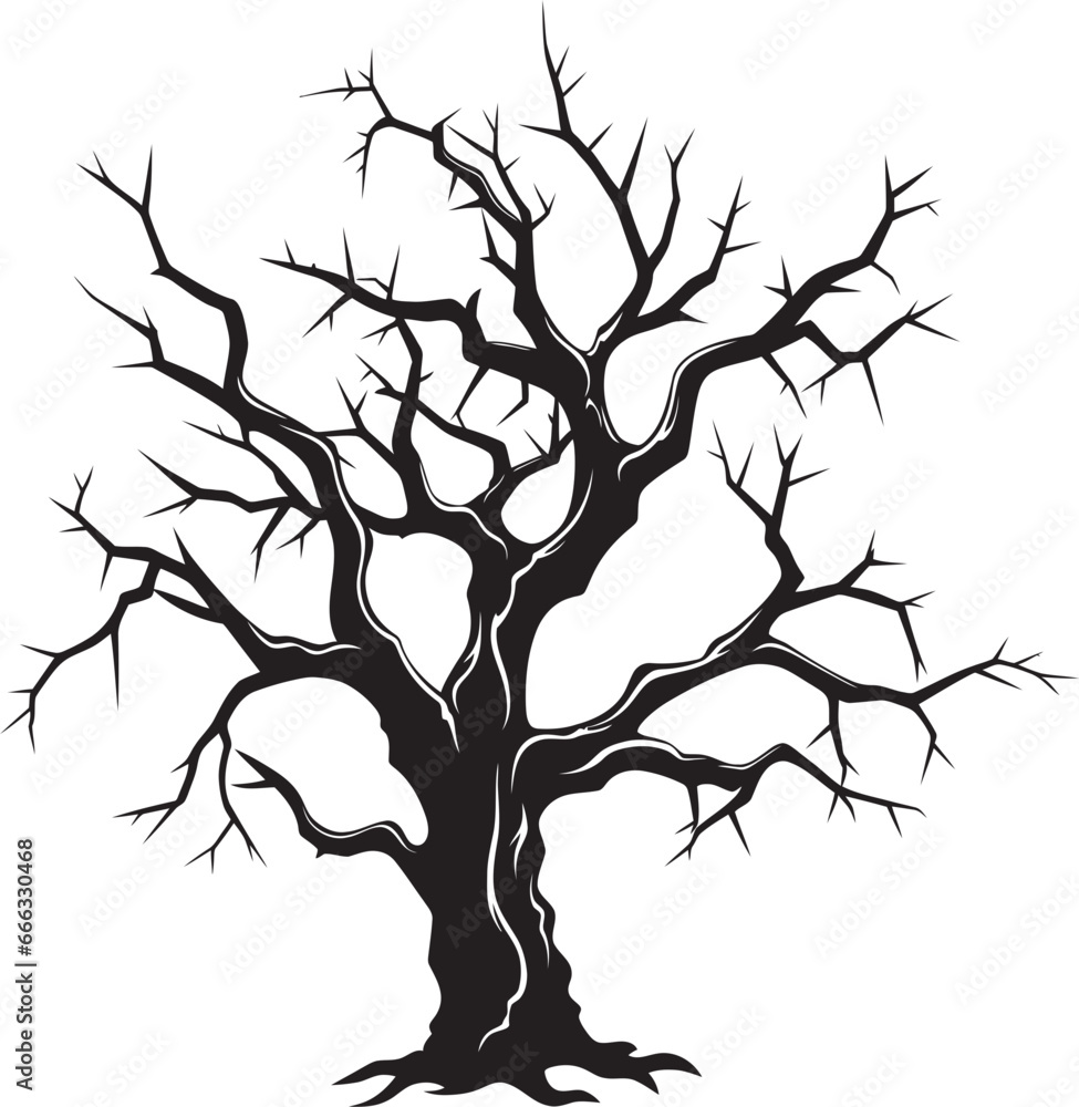 Eternal Moments Depiction of a Dead Tree in Black Vector Lasting Legacy Monochrome Tribute to a Lifeless Trees End Eternal Moments Depiction of a Dead Tree in Black Vector Lasting Legacy Monochrome Tribute to a Lifeless Trees End