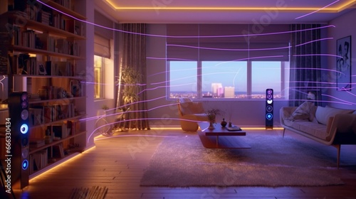 smart home electric line decoration generative ai