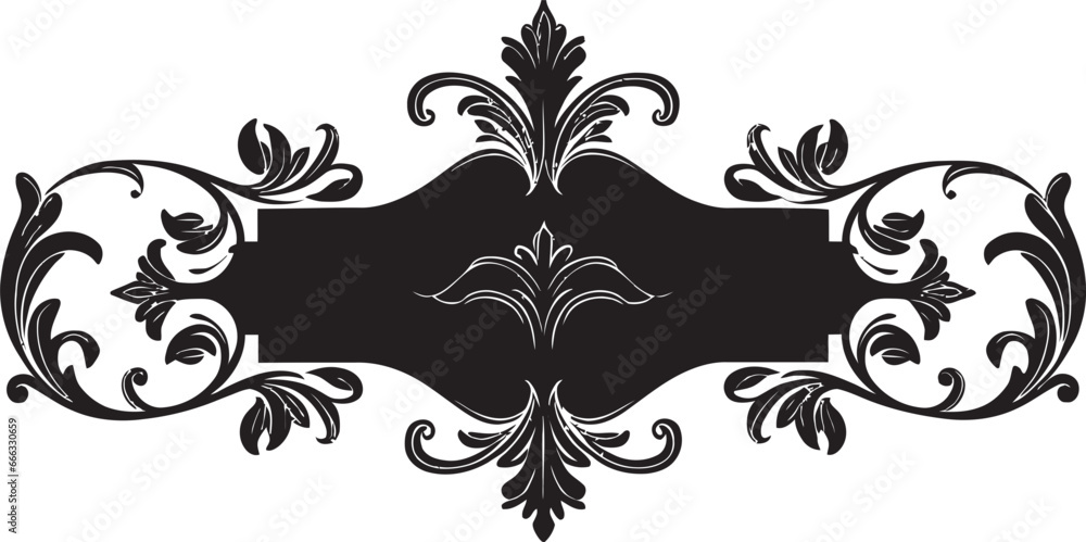 Imperial Elegance Black Decorative Florals Fit for Royalty Sovereign Petals Royal Monochrome Floral Embellishments in Vector Imperial Elegance Black Decorative Florals Fit for Royalty Sovereign Petals Royal Monochrome Floral Embellishments in Vector