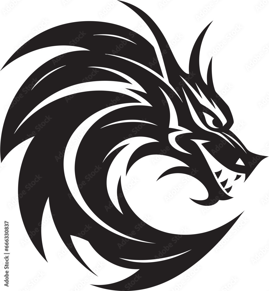 Wings of Darkness Black Vector Dragon Unleashed Fire and Fury Monochromatic Dragons Roar in Vector Wings of Darkness Black Vector Dragon Unleashed Fire and Fury Monochromatic Dragons Roar in Vector