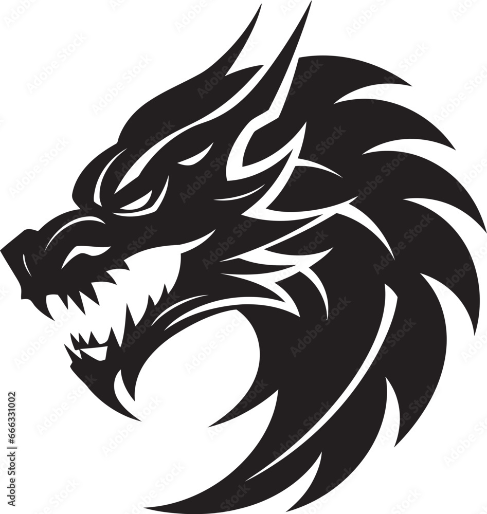 Nightmare Unleashed Black Vector Dragons Epic Design Shadowy Beast Monochromatic Vector of the Ferocious Dragon Nightmare Unleashed Black Vector Dragons Epic Design Shadowy Beast Monochromatic Vector of the Ferocious Dragon