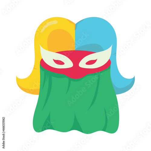 barranquilla carnival mask monocuco photo
