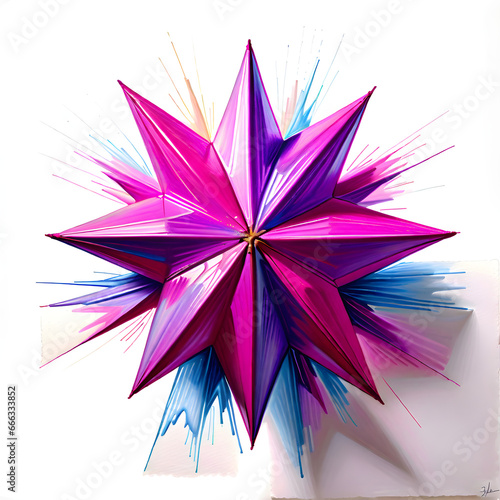 Starry Pastels: A Multicolored Celestial Art.(Generative AI)