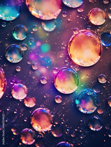 Colorful droplet background for use in banners, background, and social media designs.
