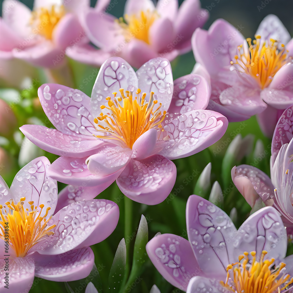 spring flowers background, AI generated spring flowers background, AI generated
