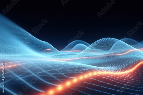 Dynamic Spectrum of Colors Abstract Background, Colorful wave silk moving high speed wave lines and bokeh lights. Data transfer concept Fantastic wallpaper © ChickyKai