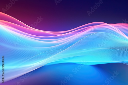 Dynamic Spectrum of Colors Abstract Background, Colorful wave silk moving high speed wave lines and bokeh lights. Data transfer concept Fantastic wallpaper