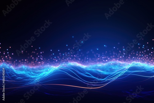 Dynamic Spectrum of Colors Abstract Background  Colorful wave silk moving high speed wave lines and bokeh lights. Data transfer concept Fantastic wallpaper