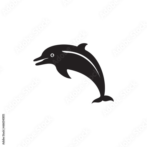 dolphin  icon symbol sign vector