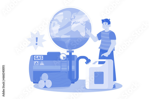 Natural Resource Depletion occurs when resources are used unsustainably.