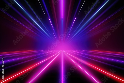 abstract futuristic background with pink blue glowing neon moving high speed wave lines and bokeh lights. Data transfer concept Fantastic wallpaper