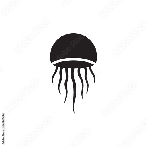 jellyfish icon symbol sign vector