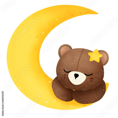 bear and moon photo