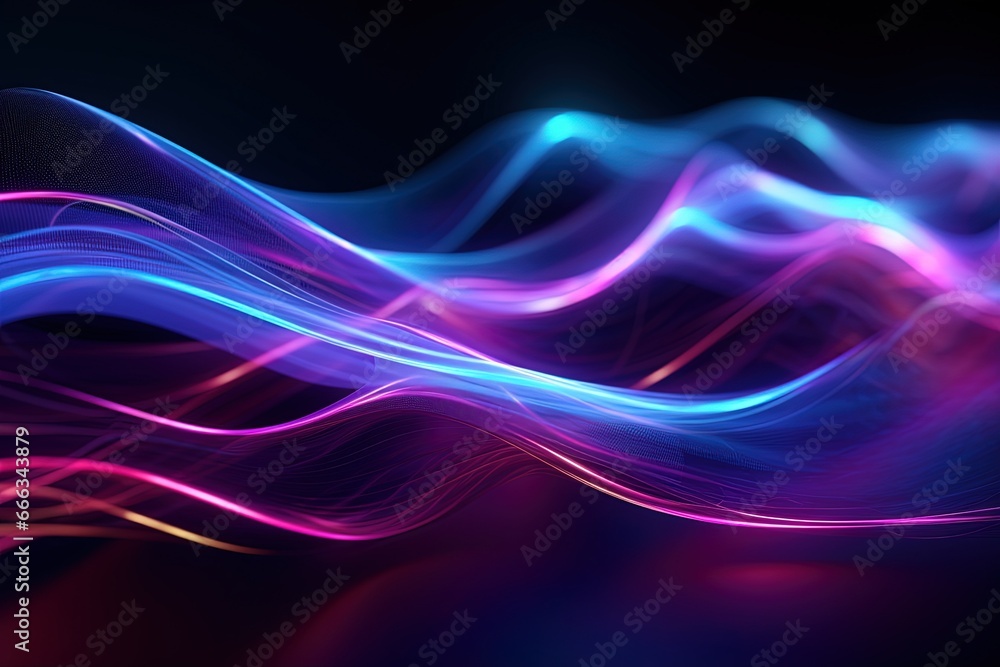 abstract futuristic background with pink blue glowing neon moving high speed wave lines and bokeh lights. Data transfer concept Fantastic wallpaper abstract futuristic background with pink blue glowing neon moving high speed wave lines and bokeh lights. Data transfer concept Fantastic wallpaper