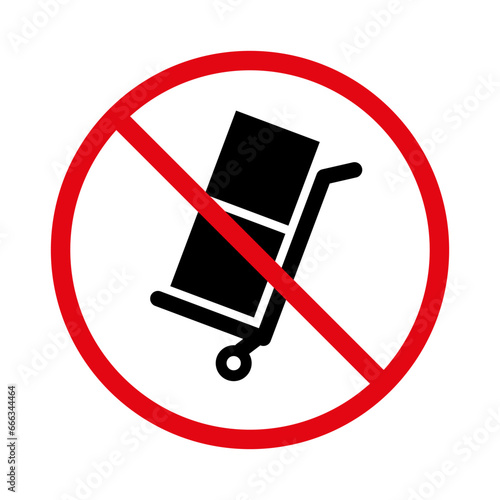 Prohibition of installation, transportation, lifting of goods on the territory. EPS10