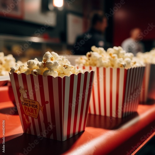 people in the cinema with popcorn