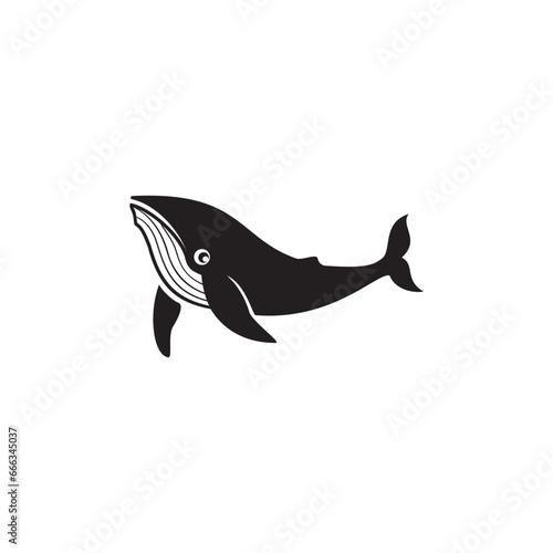 whale icon symbol sign vector