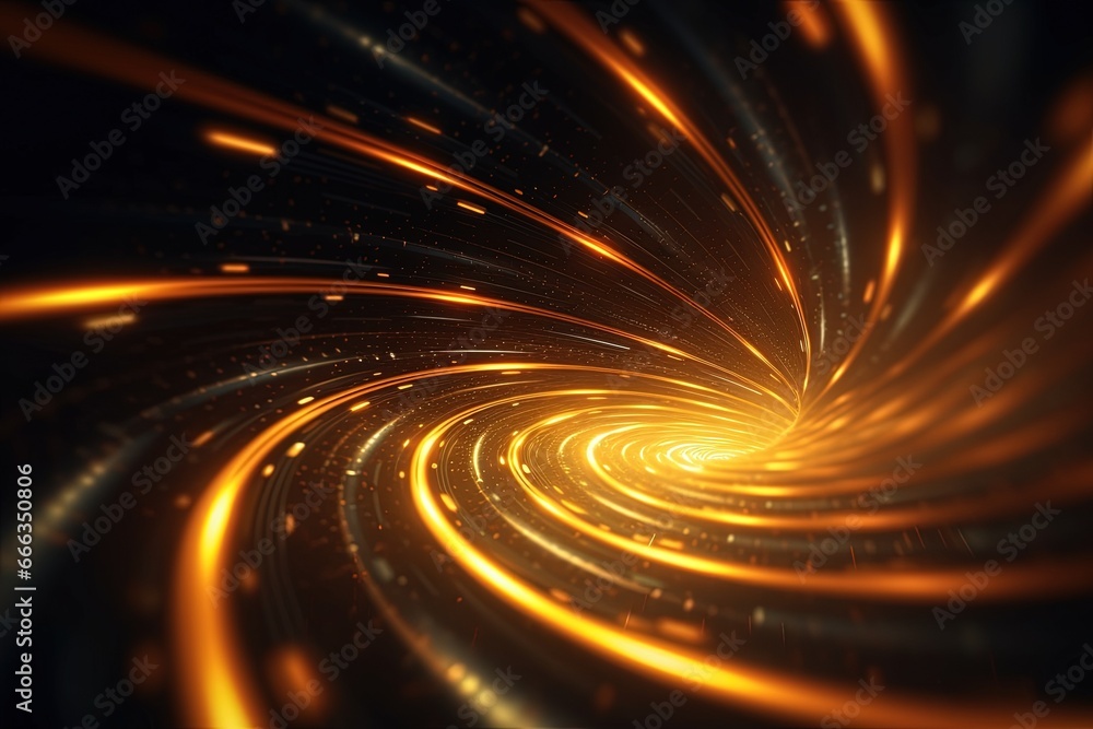 Fototapeta premium abstract futuristic background with pink blue glowing neon moving high speed wave lines and bokeh lights. Data transfer concept Fantastic wallpaper