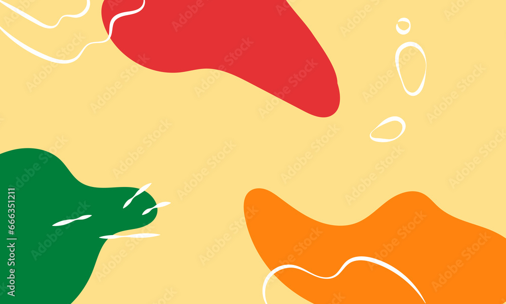 Abstract background. Colorful flat Illustration with liquid shape composition. Suitable for wallpaper, poster, cover, and content social media