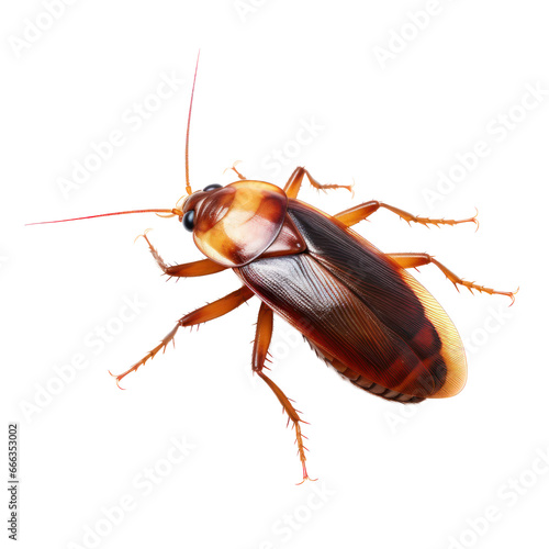 American cockroach isolated on transparent background,transparency 