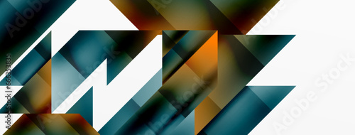 Captivating vector abstraction. Triangles interlock in mesmerizing dance, crafting dynamic geometric backdrop. Fusion of shapes and angles creates artful symphony of modern design