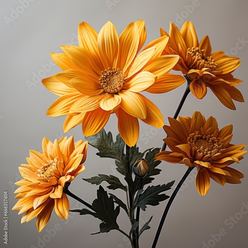 Flower With Yellow Orange Colors Itphotorealistic , Hd , On White Background 