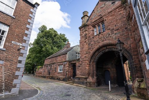 quiet street in old town, Carlisle, Cumbria, UK