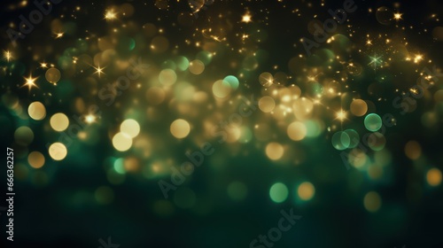 Green bokeh light background 