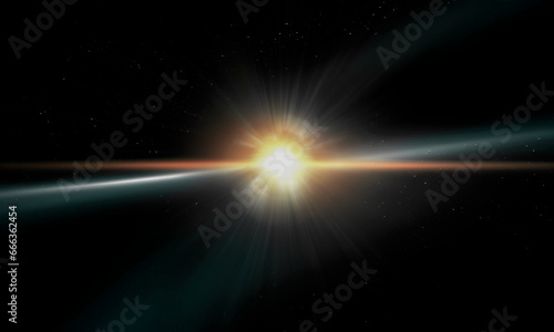 Light effect ray shining sun bright flash Special lens flare 