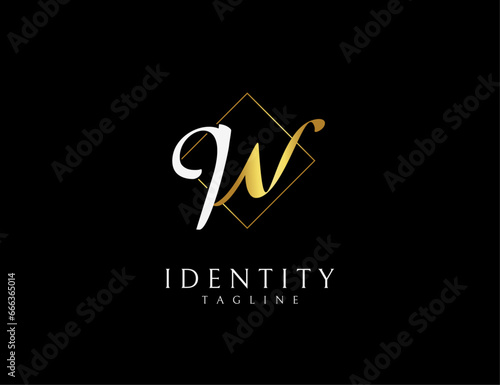 WP initial letter logo alphabet symbol © Poornima