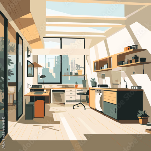 modern kitchen interior © MrOwlCreatives