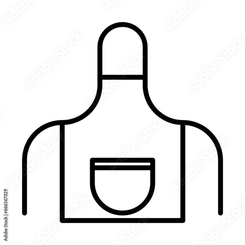 apron icon in line style