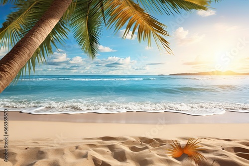 Aesthetic Beach Pictures: Tropical Holiday Beach Banner for an Ultimate Tropical Getaway