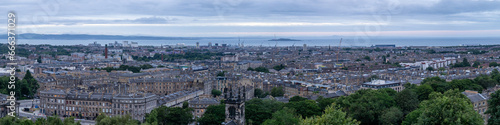 panoramic view of the rooftops of Edinbugh, Scotland from Calton Hill © David