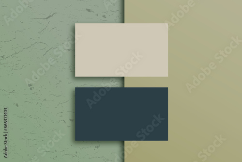 Business card mockup template visiting card identity banner design vector file