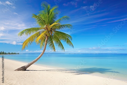 Beach Palm Tree: Vacation Travel Holiday Beach Banner Image for Stunning Getaways © Michael